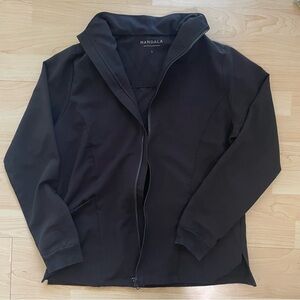 MANDALA Black scrub Zip Front Jacket
